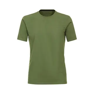 Redmond Casual T-Shirt Ronde Hals Groen, Effen