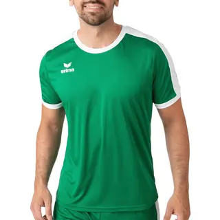 Erima Unisex Erwachsene Retro Star Trikot (3132124), Smaragd/weiß, S