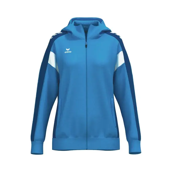Erima Damen Celebrate 125 Trainingsjacke Mit Kapuze (1032541), Curacao/new Royal, 40 thumbnail