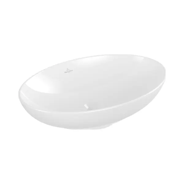 Villeroy & Boch V&B V&B Aufsatzwaschtisch Loop& Friends 56x38cm, M ÜL, We, Ov., O. Hahnlochbank thumbnail