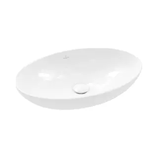 Villeroy & Boch V&B V&B Aufsatzwaschtisch Loop& Friends 56x38cm, M ÜL, We C+, Ov., O. Hahnloch