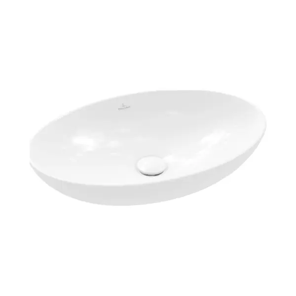 Villeroy & Boch V&B V&B Aufsatzwaschtisch Loop& Friends 56x38cm, M ÜL, We C+, Ov., O. Hahnloch thumbnail