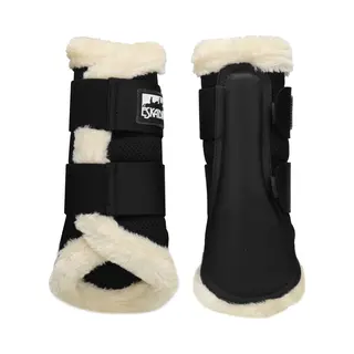 Eskadron Fauxfur Mesh Gamaschen Basic In Schwarz, Größe, L