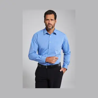 Jp 1880 Herren Businesshemd, Bügelfrei, 1/1, Cf Hemd, Hellblau, Xxl Eu