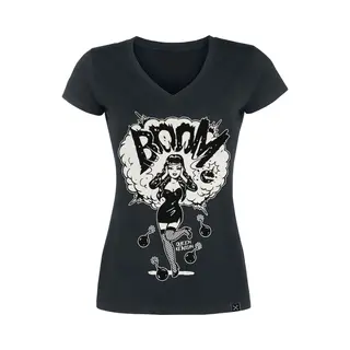Queen Kerosin Boom T-Shirt Black