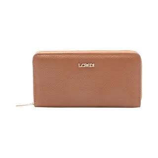 L.Credi Perla Portemonnee Rfid-bescherming 19 Cm - Dames - Horizontaal - Cognac