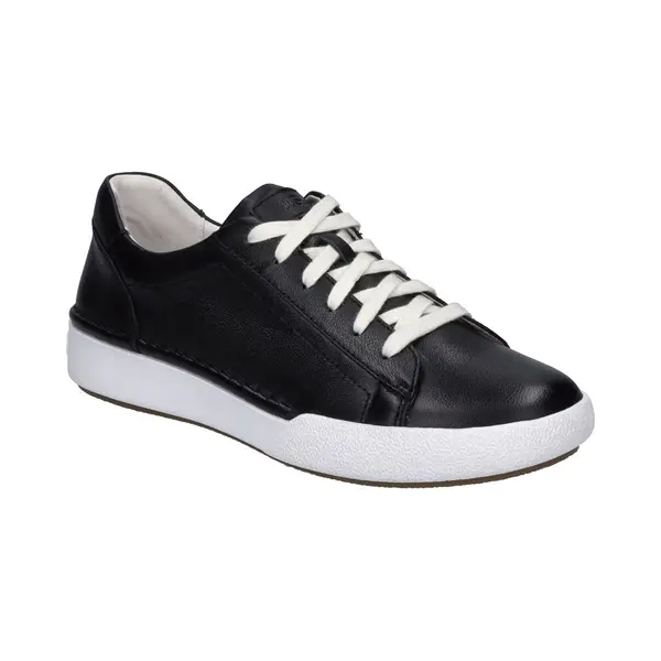 Josef Seibel Damen Low-Top Sneaker Claire 03, Weite G (Normal), Wechselfußbett, Freizeitschuhe, Turnschuhe, Laufschuhe, schwarz, 37 Eu thumbnail