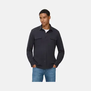 Camel Active Herren Langarm Hemd Aus Reiner Baumwolle Dunkelblau, Menswear-Xxl