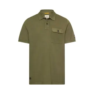 Camel Active Herren Poloshirt Aus Reiner Baumwolle Olivgrün, Menswear-Xxl