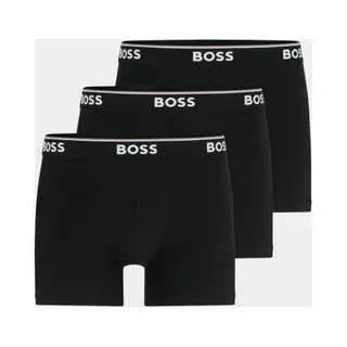 Boss Boxer Brief 3p Co/El Boxershorts Voor Heren, 3 Stuks, Zwart., Xl