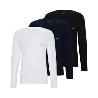 Boss Herren Lsshirtrn 3p Classic UNDERW_Longsleeve, 990 Open Miscellaneous, S Eu