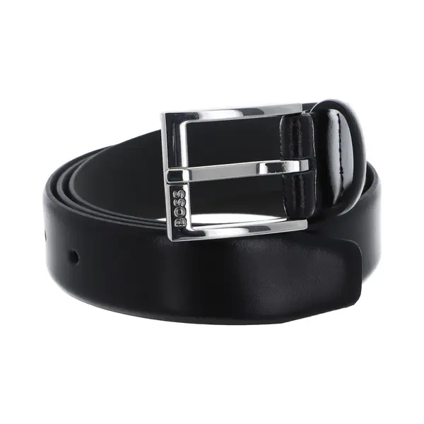 Boss Leren Riem Elloy-Pc Sz30 Belt W100 Black Zwart thumbnail