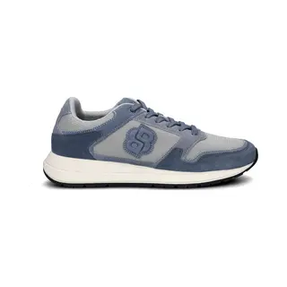 Boss Vinston Runner Heren Sneaker - Blauw Multi - Maat 45