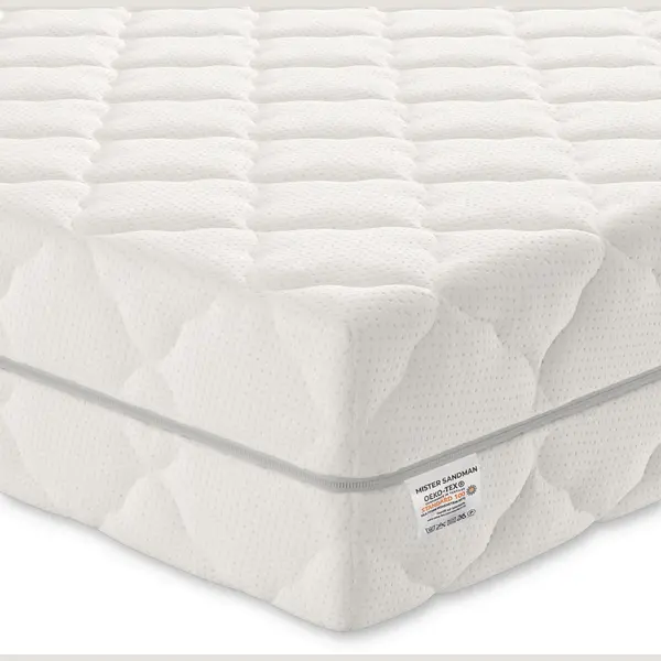 Mister Sandman Matras 100x200 - Pocketvering Matras 100x200 Cm - 7 Zones - Gemiddeld - Hoogte 21 Cm - Eenpersoons thumbnail