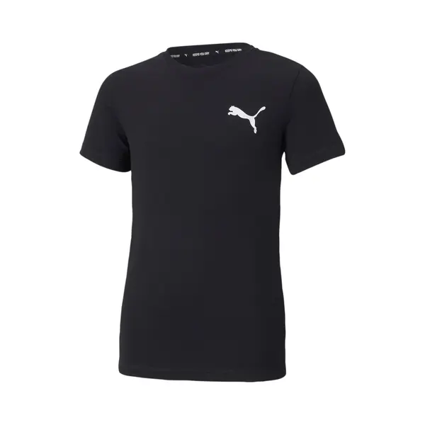 Puma Jungen Active Small Logo Tee B T-Shirt, Schwarz, 128 Eu thumbnail