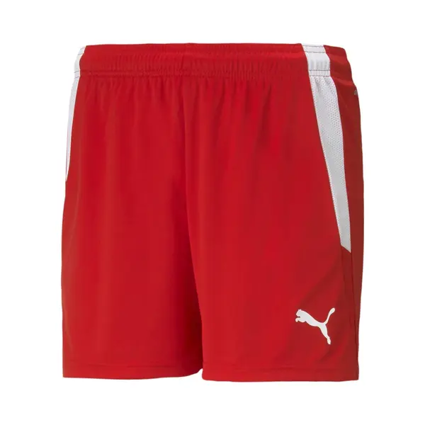 Puma Damen Teamliga W Shorts, Puma Red-puma White, M Eu thumbnail