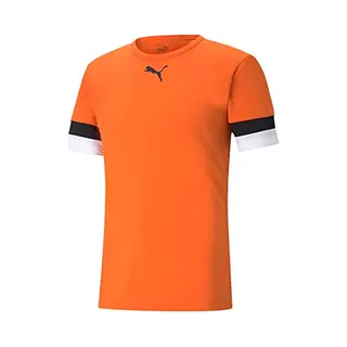 Puma Unisex Kids Teamrise Jersey Jr 1730972031, Golden Poppy-puma Black-puma White, 128 Uk