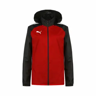 Puma TeamLIGA All Weather 657245-01 Men's Rain Jacket Red/Black, L (Eu 40)