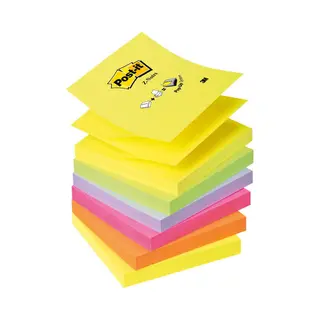 Post-It R330-Nr zelfklevend notitiepapier Vierkant Groen, Oranje, Roze, Paars, Geel 100 vel Zelfplakkend
