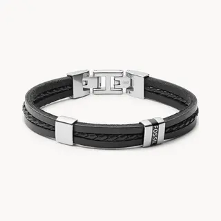 Fossil JF03686040 Armband Herren Leder, Metall