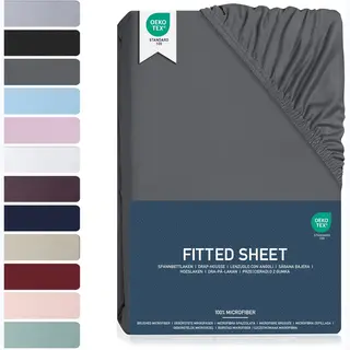 Barbons Hoeslaken 90x200 - 35 Cm Matrashoogte - Rondom Elastiek - Geborsteld Microvezel