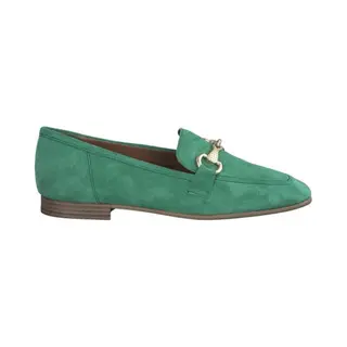 Tamaris Damen Leder Slipper Grün Slipper