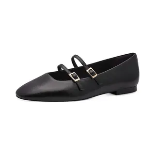 Tamaris Leren Ballerina Unisex Bruin