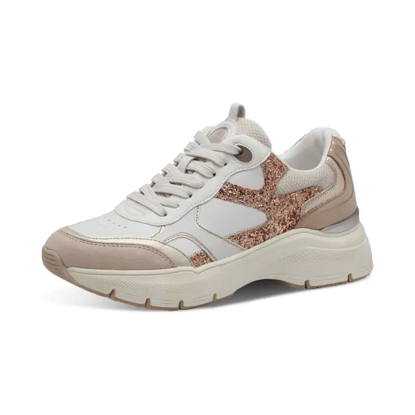 Tamaris Sneakers Laag Poederroze / Oudroze / Wit thumbnail