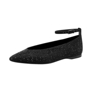 Tamaris Dames Ballerina Strap 1-22162-45 Ballerina's Voor Dames, Zwart, 40 Eu