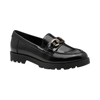 Tamaris Damen Slipper, Frauen Slip On, TOUCHit-Fußbett, Loafer, College Schuhe, Businessschuhe, Anzugschuhe, elegant, Office, büro, Black, 38 Eu