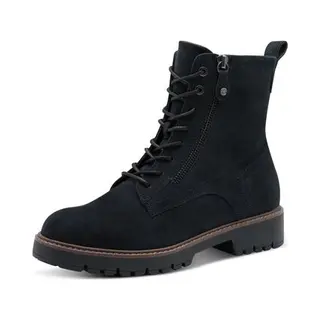 Tamaris Dames Lace Boot Flat 1-25207-45 Enkellaarzen Voor Dames, Navy Blauw, 37 Eu