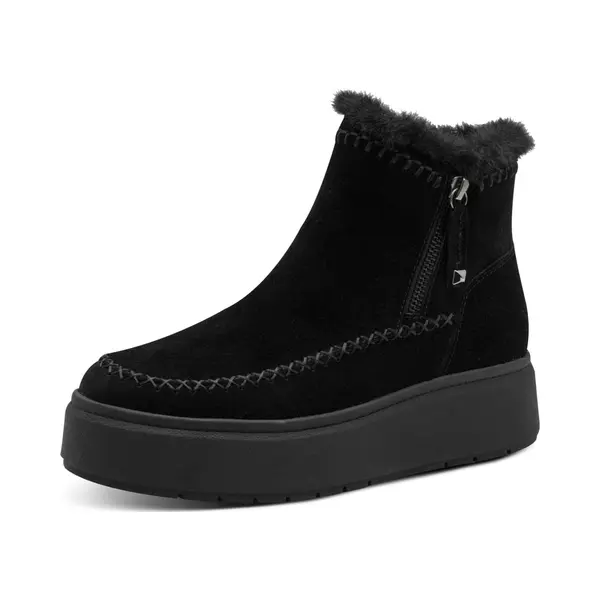 Tamaris Damen Stiefel Leder Schwarz 37 thumbnail