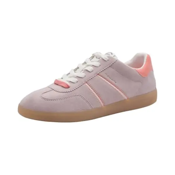 Tamaris Damen Low-Top Sneaker, Frauen Sneaker, Wechselfußbett, qualitaet, stabil, trage-Komfort, Trend, weich, weit, Weite, blau, Lt. Rose Comb, 41 thumbnail