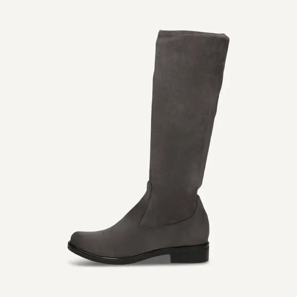 Caprice Damen Hohe Stiefel Ohne Absatz Kniehoch Vegan, Grau (Dk Grey Str.), 40.5 Eu thumbnail