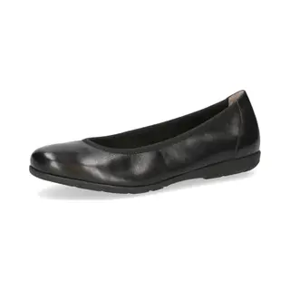 Caprice Damen Ballerinas Aus Leder Flach, Schwarz (Black Nappa), 36 Eu