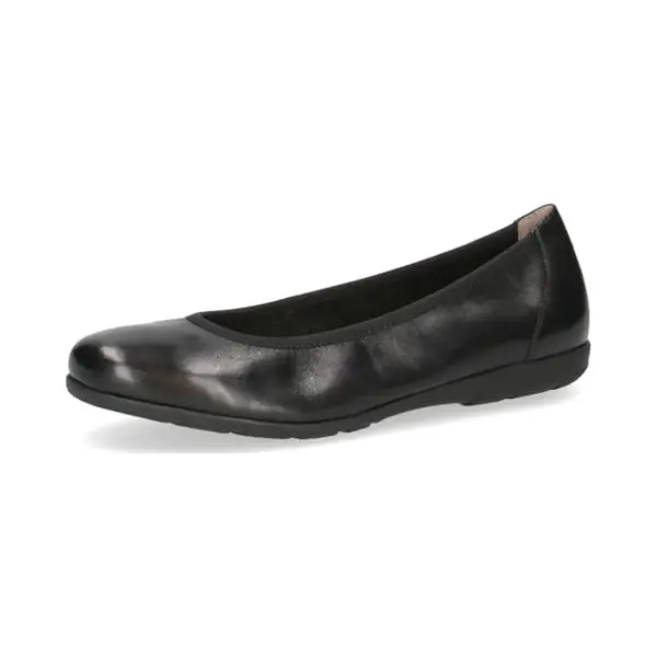 Caprice Damen Ballerinas Aus Leder Flach, Schwarz (Black Nappa), 36 Eu thumbnail