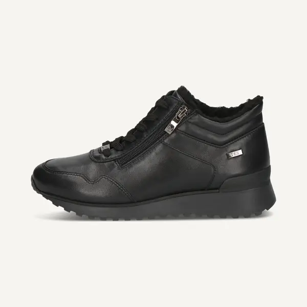 Caprice Damessneakers, Plat Van Leer, Waterafstotend, Zwart (Black Nappa), 36 Eu thumbnail