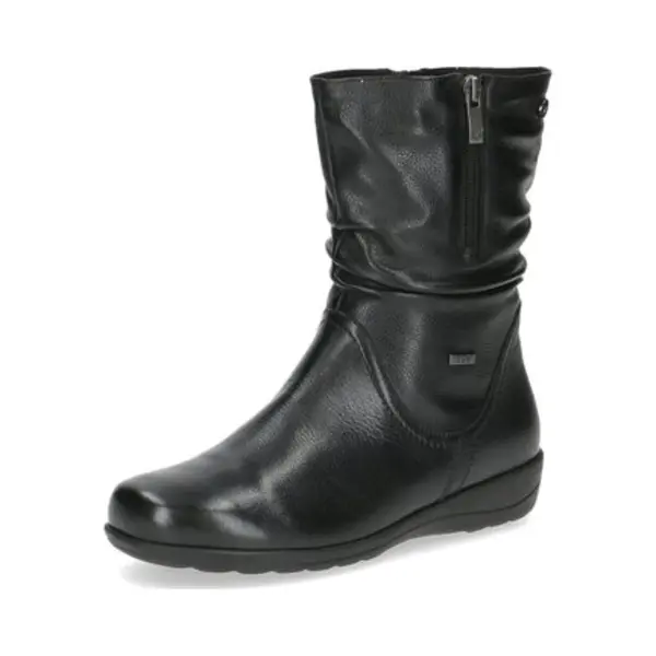 Caprice Damen Stiefel Mit Reißverschluss Aus Leder, Schwarz (Black Nappa), 36 thumbnail