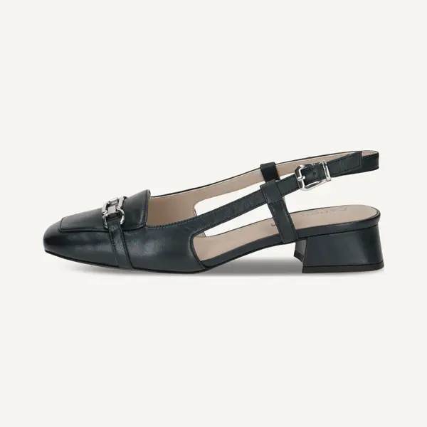 Caprice Damen Slingback-Loafer Aus Leder Kleiner Absatz, Blau (Ocean Nappa), 39 Eu thumbnail