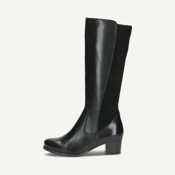 Caprice Damen Stiefel Mit Blockabsatz Stretch-Schaft, Schwarz (Black Comb), 41 Eu thumbnail