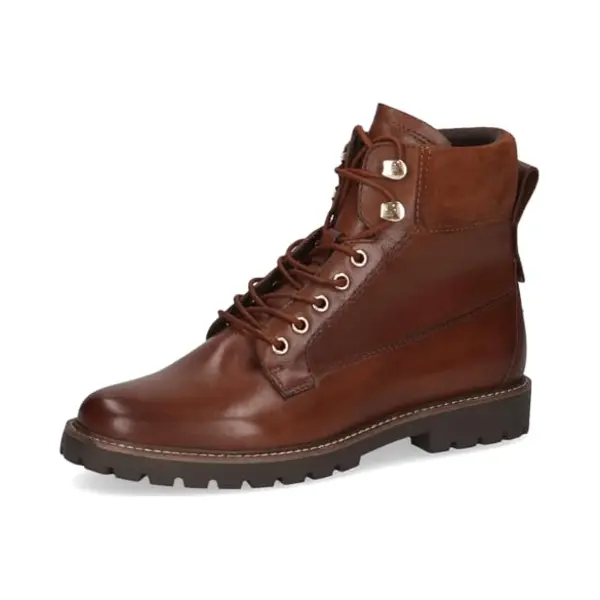 Caprice Damen Stiefeletten Aus Leder Zum Schnüren, Braun (Cognac Comb), 37 Eu thumbnail