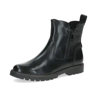 Caprice Damen Stiefeletten Aus Leder Mit Reißverschluss, Schwarz (Black Nappa), 38 Eu