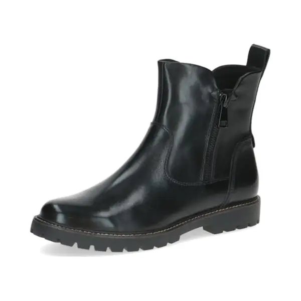Caprice Damen Stiefeletten Aus Leder Mit Reißverschluss, Schwarz (Black Nappa), 38 Eu thumbnail