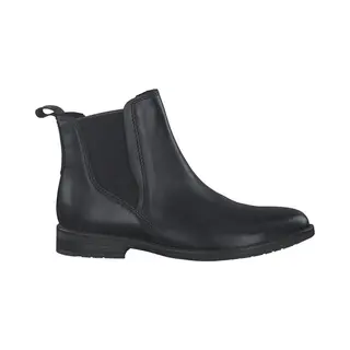 Marco Tozzi Damen Chelsea Boots Aus Leder Elegant, Schwarz (Black), 37 Eu