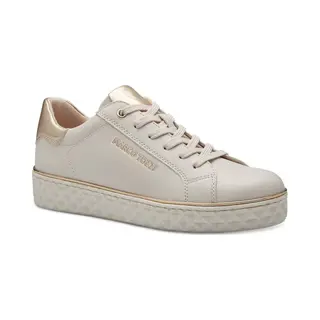 Marco Tozzi Damen Sneaker Flach Vegan Freizeit, Beige (Cream Comb), 41 Eu