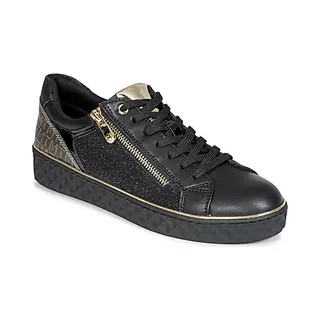 Marco Tozzi Women's Flat Trainers With Zip Vegan, Black (Black Comb), 5 Uk