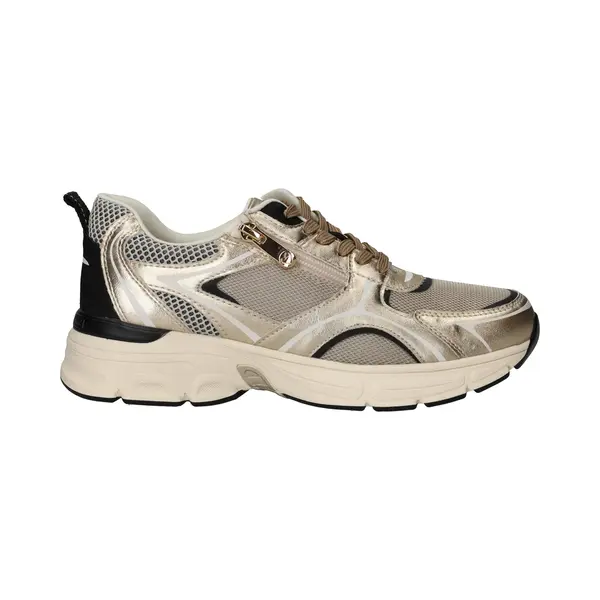 Marco Tozzi Damen Sneaker Flach Mit Reißverschluss Sportlich, Gold (Gold Comb), 36 Eu thumbnail