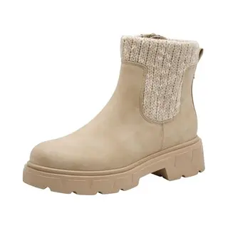 Marco Tozzi By Guido Maria Kretschmer Damen Stiefeletten Mit Reißverschluss Elastisch, Beige (Beige Comb), 37 Eu