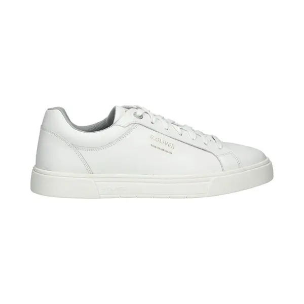 S.Oliver Herren Sneaker Flach Mit Schnürsenkeln Low Top, Weiß (White Uni), 45 Eu thumbnail