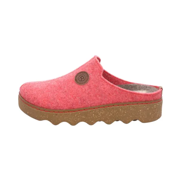 Rohde Damen Pantoffel Hausschuh Filz Plateausohle Lose Einlagen Foggia-D 6120, Größe, 39 Eu, Farbe, Rot thumbnail